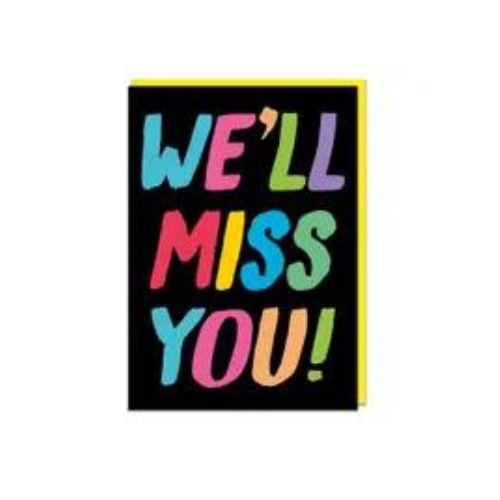 We'll Miss You Large Greeting Card : Dean Morris | &Quirky