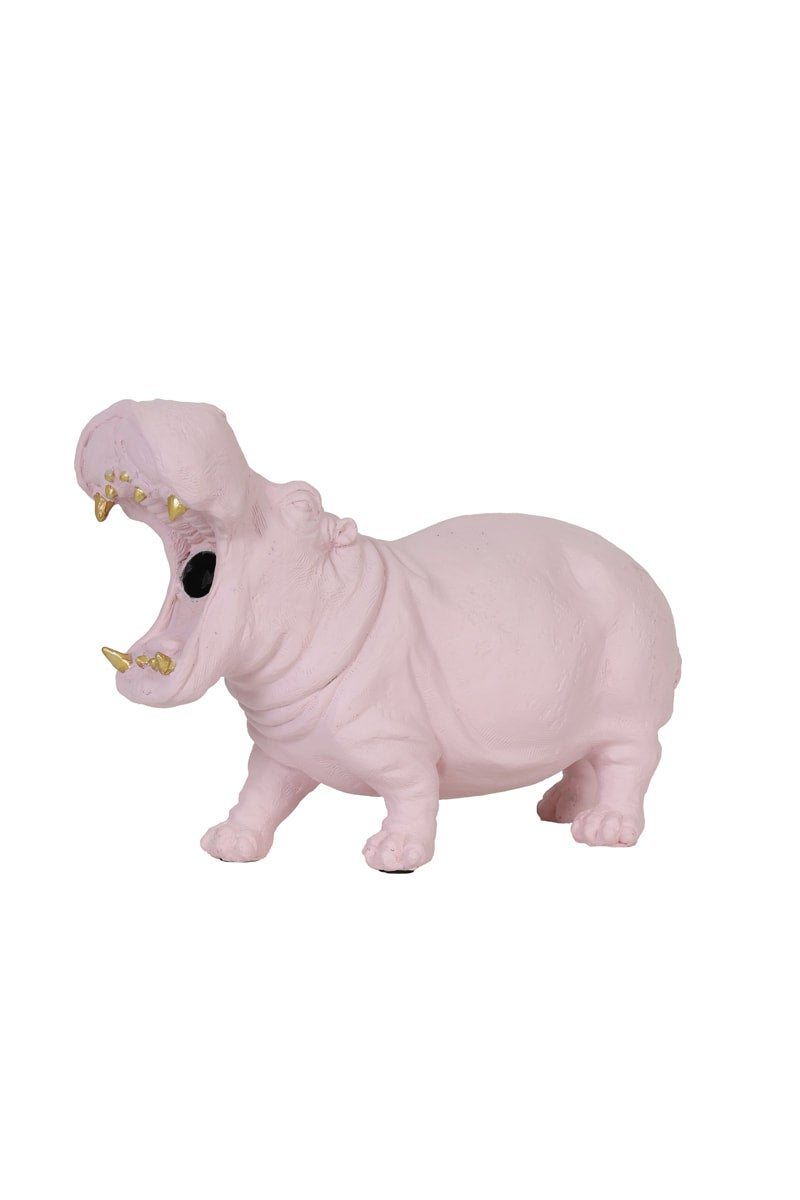 Pink hippo store lamp