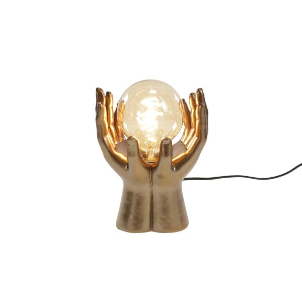 Golden Touch Hands Table Lamp