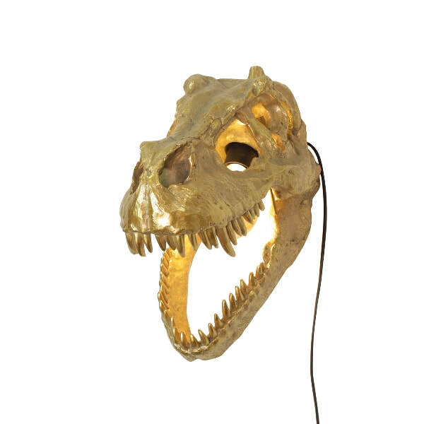 Dinosaur shop skull lamp