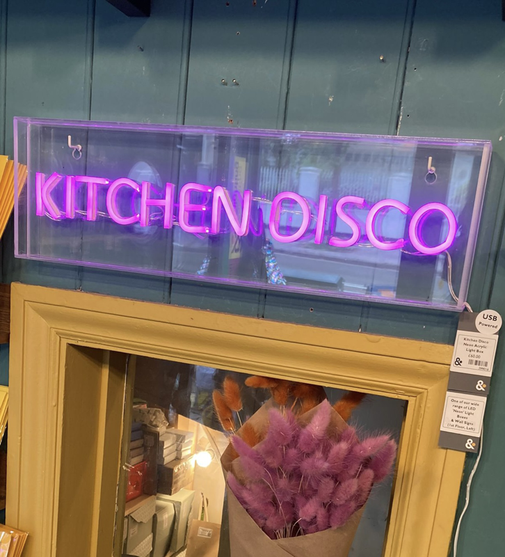 Kitchen Disco Neon Acrylic Light Box