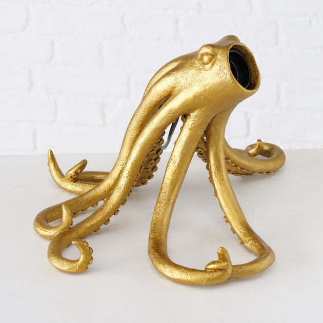 Gold Octopus Lamp